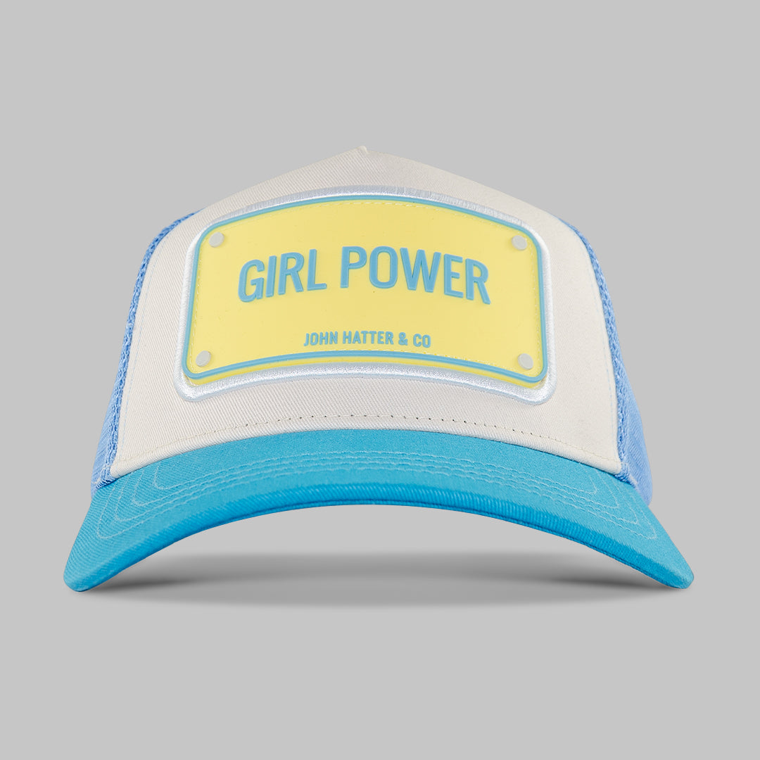 Girl Power Blue Trucker Cap