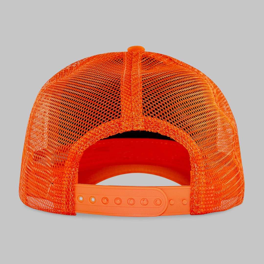 Mo Money Mo Problems Orange Trucker Cap