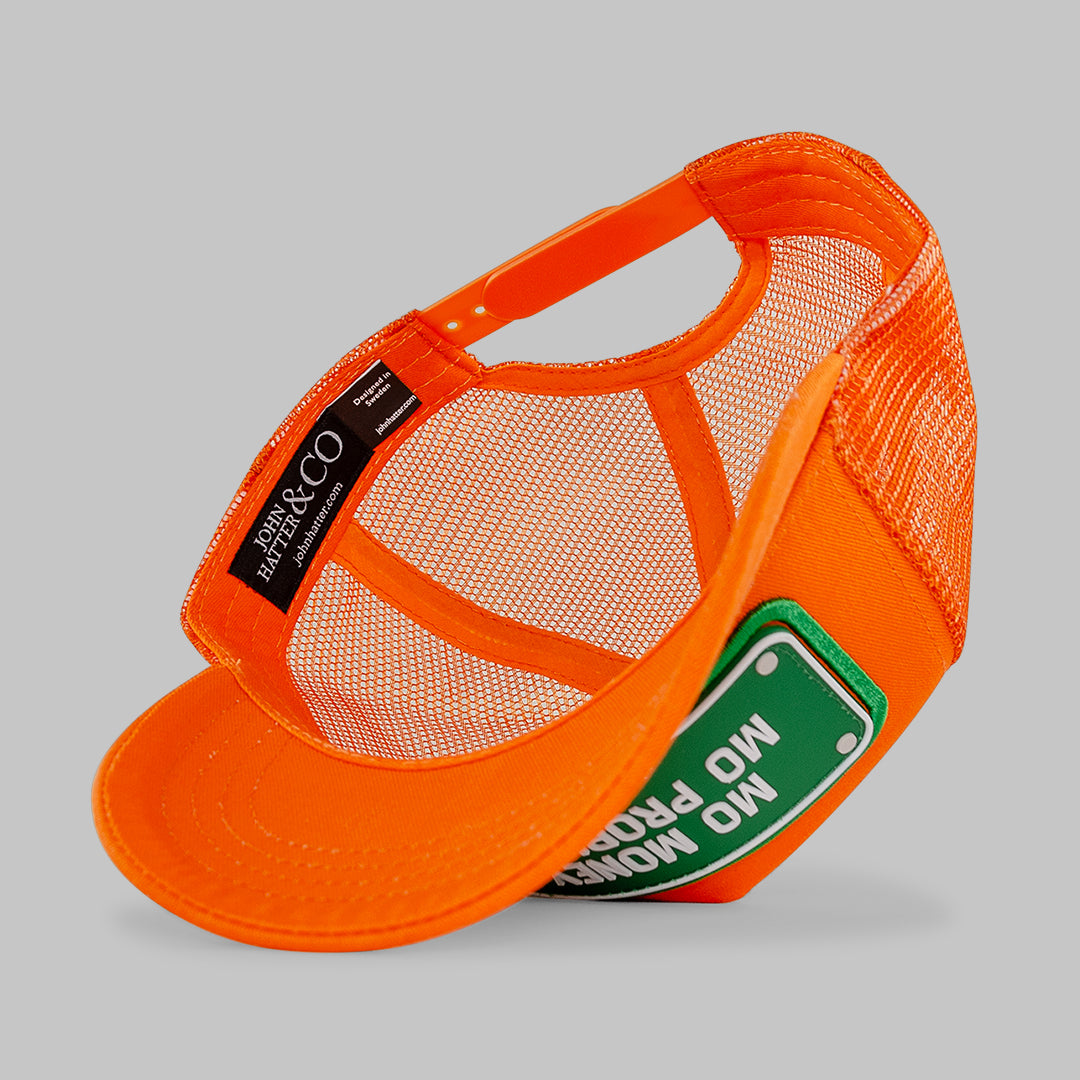 Mo Money Mo Problems Orange Trucker Cap