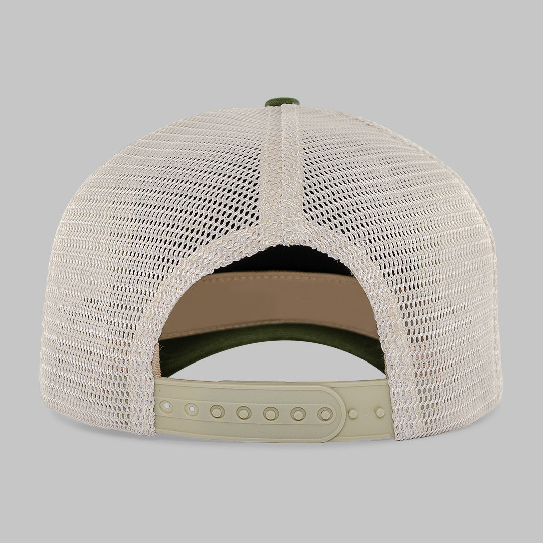 Show Me The Money Olive Green Trucker Cap