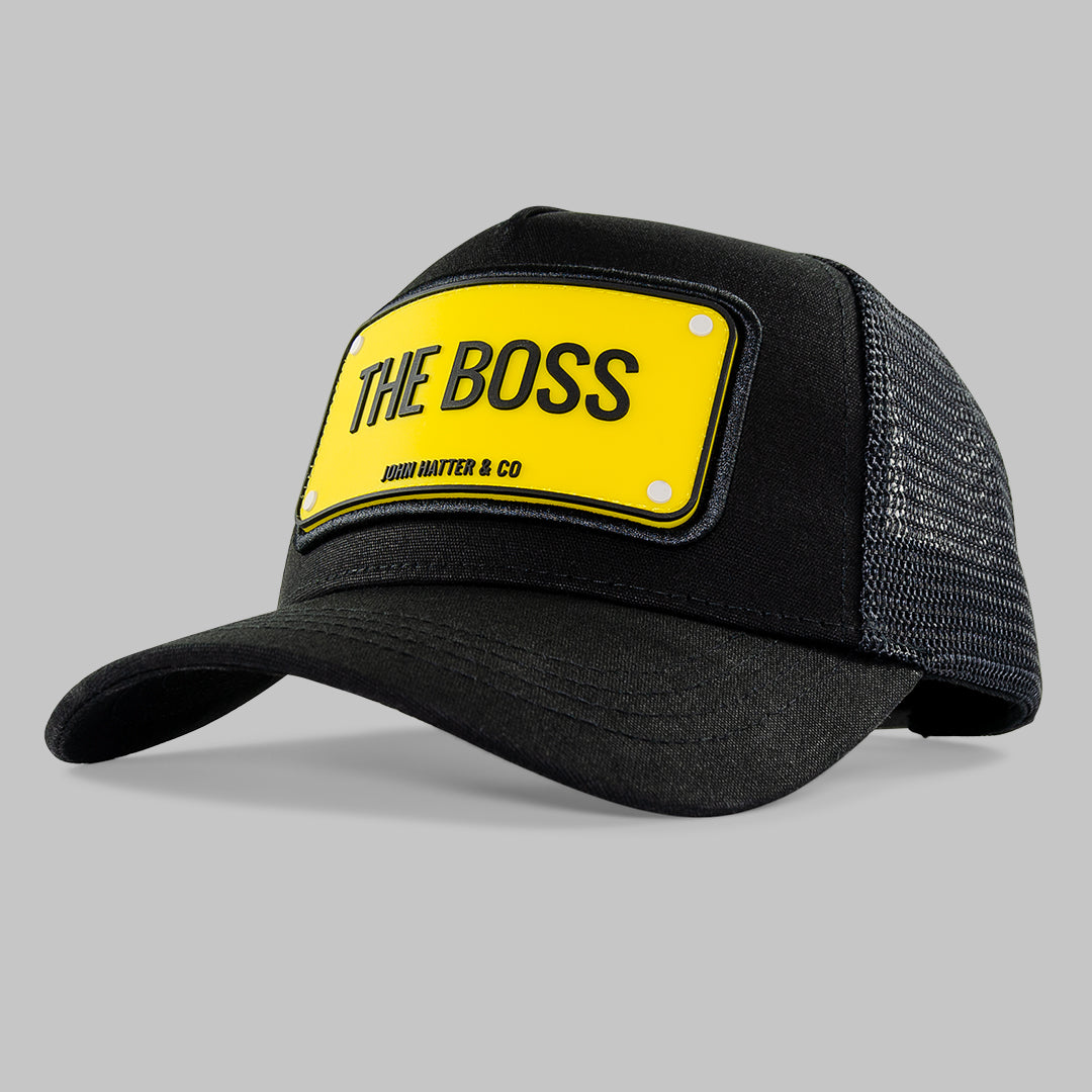 The Boss Black Trucker Cap