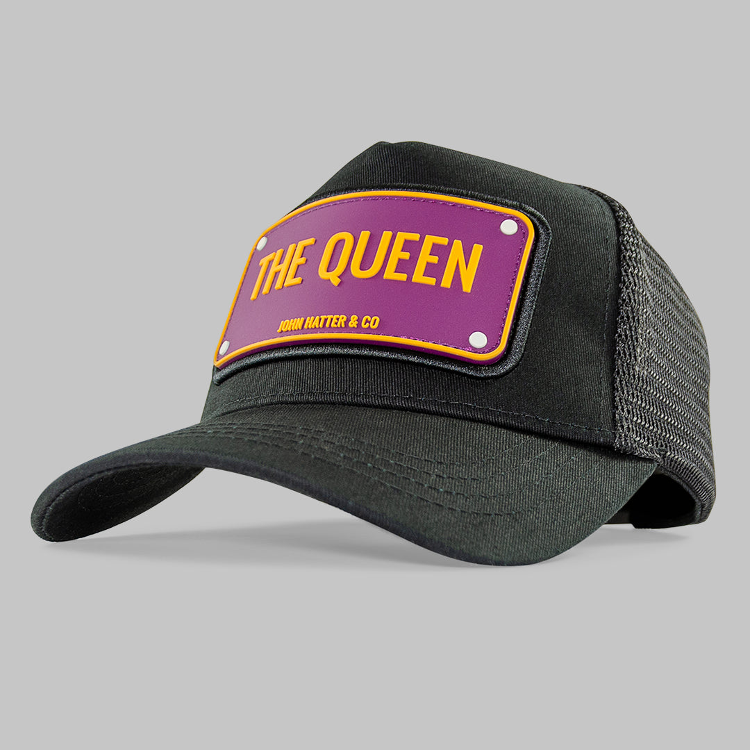 The Queen Black Trucker Cap